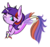 Size: 2661x2480 | Tagged: safe, artist:oneiria-fylakas, oc, oc only, oc:star nebula, seapony (g4), chibi, female, high res, one eye closed, simple background, solo, species swap, transparent background, wink