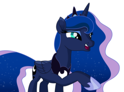 Size: 6501x4854 | Tagged: safe, artist:dragonchaser123, princess luna, alicorn, pony, g4, my little pony: the movie, absurd resolution, female, hoof shoes, mare, simple background, solo, transparent background, vector