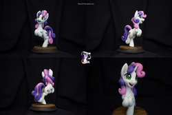 Size: 1600x1067 | Tagged: safe, artist:shuxer59, sweetie belle, pony, g4, craft, female, filly, happy, irl, photo, sculpture, solo