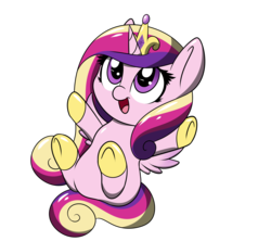 Size: 2444x2170 | Tagged: safe, artist:sugarwings-art, princess cadance, pony, g4, chibi, cute, cutedance, female, high res, hnnng, simple background, solo, transparent background