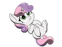 Size: 2688x2045 | Tagged: safe, artist:sugarwings-art, sweetie belle, pony, g4, chibi, cute, diasweetes, female, high res, hnnng, simple background, solo, transparent background
