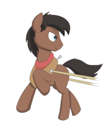 Size: 1400x1600 | Tagged: safe, artist:triplesevens, full steam, promontory, earth pony, pony, g4, atg 2018, male, newbie artist training grounds, running, solo, stallion