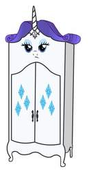 Size: 500x960 | Tagged: safe, part of a set, rarity, object pony, original species, g4, cabinet, ponified, waifu, wtf