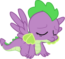 Size: 2435x2212 | Tagged: safe, artist:chiptunebrony, spike, dragon, feathered dragon, g4, molt down, barb, eyes closed, feather, high res, rule 63, simple background, transparent background, vector, winged barb, winged spike, wings