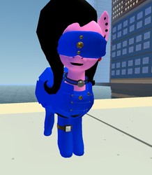 Size: 942x1079 | Tagged: safe, artist:paisy pennings, oc, oc:paisy pennings, 3d, blindfold, female, gmod, mare, pac3