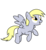 Size: 1926x2107 | Tagged: safe, artist:fluttershy7, artist:icicle-niceicle-1517, color edit, edit, derpy hooves, pegasus, pony, g4, colored, female, flying, mare, simple background, solo, transparent background