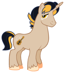 Size: 826x928 | Tagged: safe, artist:crystalponyart7669, oc, oc only, oc:romantic note, pony, unicorn, male, offspring, parent:night light, parent:pear butter, parents:pearlight, simple background, solo, stallion, transparent background