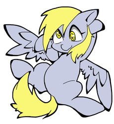 Size: 768x835 | Tagged: safe, artist:asg, derpy hooves, pegasus, pony, g4, female, looking at you, mare, simple background, solo