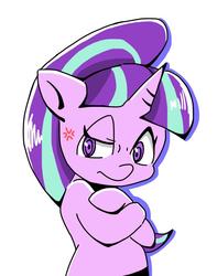 Size: 720x916 | Tagged: safe, artist:asg, starlight glimmer, pony, unicorn, g4, crossed hooves, female, looking at you, mare, solo