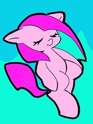 Size: 908x1210 | Tagged: safe, artist:asg, pinkie pie, earth pony, pony, g4, eyes closed, female, mare, simple background, solo