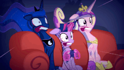Size: 1500x843 | Tagged: safe, artist:2snacks, princess cadance, princess luna, queen chrysalis, twilight sparkle, alicorn, pony, two best sisters play, g4, animated, bloodshot eyes, blown away, controller, couch, crown, female, flowing mane, gif, hand, i can't believe it's not hasbro studios, jewelry, leaning back, liam (tbfp), liam sparkle, lips, magic, magic hands, mare, matt (tbfp), muna, regalia, sonic the hedgehog, sonic the hedgehog (series), super best sisters play, telekinesis, twilight sparkle (alicorn), two best friends play, windswept mane, wooldance, woolie (tbfp), youtube link