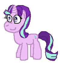 Size: 200x220 | Tagged: safe, artist:theinflater19, starlight glimmer, pony, unicorn, series:angelglimmer, g4, female, mare, simple background, this will end in balloons, white background