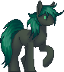 Size: 420x475 | Tagged: safe, artist:drago-draw, oc, oc only, oc:minus, earth pony, pony, colored, male, pixel art, simple background, solo, transparent background