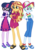 Size: 870x1203 | Tagged: safe, artist:ilaria122, artist:php77, edit, edited screencap, editor:php77, screencap, rainbow dash, sci-twi, sunset shimmer, twilight sparkle, equestria girls, g4, my little pony equestria girls: better together, baseball cap, cap, clothes, dress, female, geode of empathy, geode of fauna, geode of shielding, geode of sugar bombs, geode of super speed, geode of super strength, geode of telekinesis, hat, magical geodes, not a vector, simple background, transparent background, trio, trio female