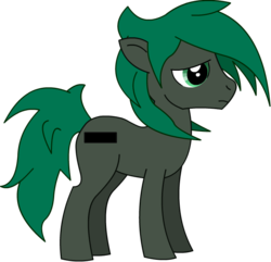 Size: 709x683 | Tagged: safe, artist:minus, derpibooru exclusive, oc, oc only, oc:minus, earth pony, pony, cutie mark, frown, green eyes, male, sad, side view, simple background, solo, standing, transparent background, vector