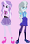 Size: 432x643 | Tagged: dead source, safe, alternate version, artist:sarahgdo, diamond tiara, silver spoon, equestria girls, g4, base used, clothes, duo, duo female, female, older, older diamond tiara, older silver spoon