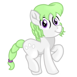 Size: 1000x1000 | Tagged: safe, artist:toyminator900, oc, oc only, oc:chica chiquita, earth pony, pony, looking at you, raised hoof, simple background, solo, transparent background