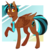 Size: 1891x1933 | Tagged: safe, artist:wallvie, oc, oc only, oc:salespitch, pony, ask-iamnotanalicorn, fake alicorn, not an alicorn, simple background, solo, transparent background