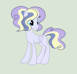 Size: 1944x1856 | Tagged: safe, artist:roseloverofpastels, pegasus, pony, concave belly, female, magical lesbian spawn, mare, offspring, parent:princess cadance, parent:vapor trail, simple background, slender, solo, thin