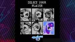 Size: 1920x1080 | Tagged: safe, screencap, twilight sparkle, alicorn, pony, g4, official, 8-bit, 80s, gaming, hasbro logo, twilight sparkle (alicorn)