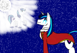 Size: 938x645 | Tagged: safe, artist:kahnac, shining armor, pony, g4, aristocrat, cute, edmond dantes, emotional, male, redemption, remorse, sad and happy, shining adorable, solo, song reference, the count of monte cristo, the man i used to be