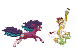 Size: 3000x2000 | Tagged: safe, artist:jackiebloom, oc, oc only, oc:cameo cultivar, oc:maria ann smith, oc:zap apple, earth pony, pony, amputee, coat markings, colt, cookie, cookie jar, female, filly, food, high res, magical lesbian spawn, male, mare, missing limb, offspring, parent:apple bloom, parent:applejack, parent:coloratura, parent:pipsqueak, parents:pipbloom, parents:rarajack, pinto, prosthetic leg, prosthetic limb, prosthetics, siblings, simple background, socks (coat markings), transparent background