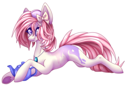 Size: 3738x2600 | Tagged: safe, artist:immagoddampony, oc, oc only, earth pony, pony, female, high res, mare, prone, simple background, solo, teapot, transparent background