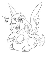 Size: 818x1092 | Tagged: safe, artist:php187, oc, oc only, oc:nujax, oc:rollback, pegasus, pony, belly, dialogue, fetish, male, monochrome, spread wings, tongue out, unamused, vore, willing vore, wings