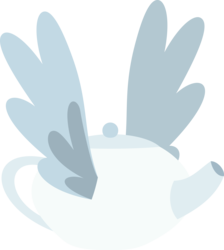 Size: 4096x4572 | Tagged: safe, artist:parclytaxel, discordant harmony, g4, .svg available, absurd resolution, animate object, no pony, simple background, teapot, transparent background, vector, winged teapot, wings