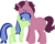 Size: 5448x4369 | Tagged: safe, artist:babyroxasman, oc, oc only, oc:bitter punch, oc:blueberry zinger, earth pony, pony, unicorn, absurd resolution, brother and sister, duo, female, lineless, male, not incest, nuzzling, offspring, ship:bitterberries, siblings, simple background, transparent background, vector