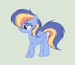 Size: 1840x1588 | Tagged: safe, artist:roseloverofpastels, oc, oc only, pegasus, pony, female, mare, parents:flashdash, simple background, solo