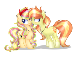 Size: 2500x2000 | Tagged: safe, artist:xxmelody-scribblexx, oc, oc only, oc:melody scribble, oc:vera, earth pony, pegasus, pony, base used, boop, female, high res, mare, nose wrinkle, noseboop, simple background, transparent background