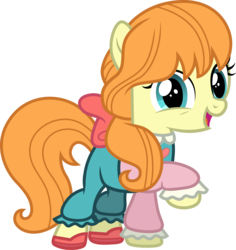 Size: 3000x3178 | Tagged: safe, artist:cloudy glow, megan williams, earth pony, pony, equestria girls, equestria girls series, g4, rollercoaster of friendship, blue eyes, bow, clothes, cute, equestria girls ponified, female, filly, hair bow, happy, high res, hnnng, looking at you, megandorable, open mouth, ponified, pony megan, raised hoof, simple background, solo, trace, transparent background, vector, vector trace, weapons-grade cute