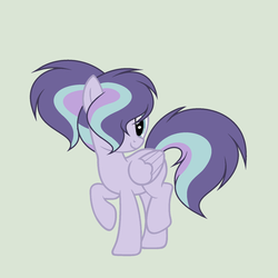 Size: 1744x1744 | Tagged: safe, artist:roseloverofpastels, oc, oc only, pegasus, pony, female, magical lesbian spawn, mare, offspring, parent:derpy hooves, parent:starlight glimmer, simple background, solo