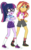 Size: 173x280 | Tagged: safe, artist:php77, edit, edited screencap, editor:php77, screencap, sci-twi, sunset shimmer, twilight sparkle, equestria girls, g4, my little pony equestria girls: legend of everfree, background removed, converse, duo, shoes, simple background, transparent background