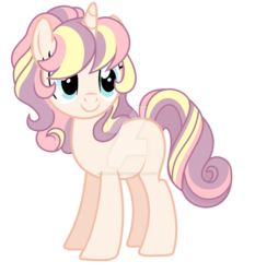 Size: 1024x1101 | Tagged: safe, artist:amberclarity, oc, oc only, pony, unicorn, deviantart watermark, female, mare, simple background, solo, transparent background, watermark