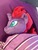 Size: 960x1280 | Tagged: safe, photographer:fizzlepop-berrytwist, fizzlepop berrytwist, tempest shadow, g4, cute, daaaaaaaaaaaw, happy, irl, photo, plushie, sleeping, smiling, tempestbetes