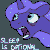 Size: 600x600 | Tagged: safe, artist:kazerad, princess luna, alicorn, pony, g4, 4chan, bust, ethereal mane, female, gif, gray background, insomnia, majestic as fuck, non-animated gif, portrait, simple background, sleep is for the weak, solo, starry mane, tired