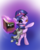 Size: 800x1000 | Tagged: safe, artist:klemm, smarty pants, twilight sparkle, pony, unicorn, g4, bipedal, book, cute, dancing, gradient background, magic, telekinesis, twiabetes, unicorn twilight