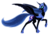 Size: 1920x1323 | Tagged: safe, artist:nebulastar985, nightmare moon, alicorn, pony, g4, armor, cutie mark, ethereal mane, fangs, female, helmet, hoof shoes, horn, looking back, mare, moon, open mouth, peytral, raised hoof, simple background, solo, starry mane, transparent background, wings