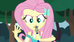 Size: 1280x720 | Tagged: safe, edit, edited screencap, editor:sonic ranger, screencap, fluttershy, equestria girls, g4, my little pony equestria girls: better together, stressed in show, stressed in show: fluttershy, female, sailor mercury, sailor moon (series), solo