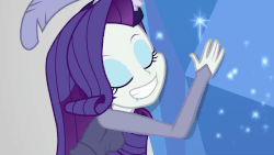 Size: 998x561 | Tagged: safe, screencap, rarity, equestria girls, equestria girls series, g4, rarity investigates: the case of the bedazzled boot, amethyst, animated, caress, cargo ship, cute, detective rarity, drool, female, gem, gif, hug, loop, perfect loop, raribetes, rarity investigates (eqg): applejack, solo