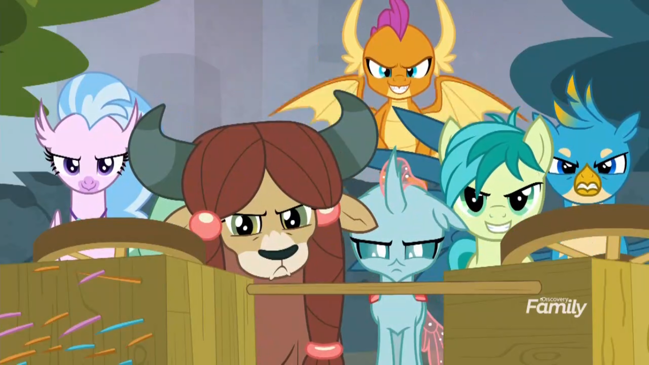 #1791575 - safe, screencap, gallus, ocellus, sandbar, silverstream ...