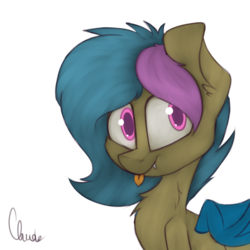 Size: 3000x3000 | Tagged: safe, artist:claudearts, oc, oc only, oc:phyra, bat pony, pony, :p, bat pony oc, high res, signature, silly, simple background, solo, tongue out, transparent background