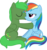 Size: 6400x6786 | Tagged: safe, artist:parclytaxel, rainbow dash, oc, oc:green thunder, alicorn, pegasus, pony, g4, .svg available, absurd resolution, alicorn oc, canon x oc, commission, denied, female, greendash, kissing, male, mare, never doubt blaa6 involvement, rainbow dash is not amused, shipping, simple background, sitting, stallion, straight, transparent background, unamused, vector