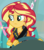 Size: 507x578 | Tagged: safe, screencap, sunset shimmer, driving miss shimmer, equestria girls, equestria girls series, g4, cropped, driving miss shimmer: fluttershy, female, fluttershy's car, geode of empathy, magical geodes, seatbelt, solo, steering wheel