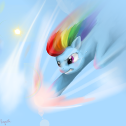 Size: 2000x2000 | Tagged: safe, artist:rumista, rainbow dash, pegasus, pony, g4, female, high res, mare, solo
