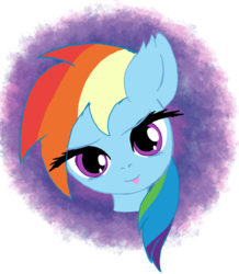 Size: 1108x1268 | Tagged: safe, artist:amyponylover, rainbow dash, pony, g4, bust, female, happy, portrait, solo, tongue out
