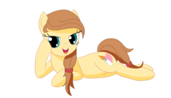 Size: 3500x2000 | Tagged: safe, artist:archooves, oc, oc only, oc:cream heart, earth pony, pony, draw me like one of your french girls, high res, lying, simple background, solo, transparent background, vector