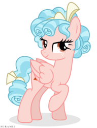 Size: 4972x6500 | Tagged: safe, artist:suramii, cozy glow, pegasus, pony, g4, marks for effort, absurd resolution, bow, female, freckles, hair bow, lidded eyes, mare, older, older cozy glow, raised hoof, ringlets, simple background, smiling, tail bow, this didn't age well, transparent background, vector